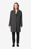Checked wool coat