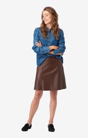 Leather skirt vera