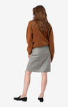 CHECKED WOOL SKIRT VERA
