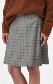 CHECKED WOOL SKIRT VERA