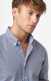 TWO COLOUR GINGHAM POPLIN SHIRT REGULAR FIT BD