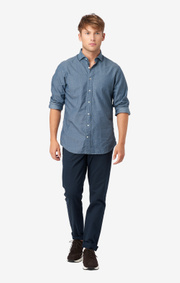 Indigo basket shirt regular fit hidden bd spread