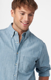 Chambray shirt slim fit bd