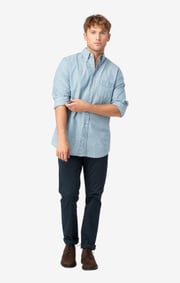 Chambray shirt slim fit bd