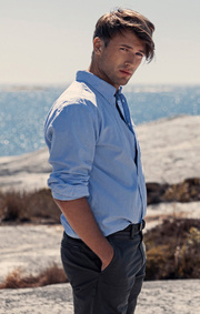 Solid oxford shirt regular fit bd