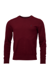 COTTON CASHMERE CABLE CREW NECK SWEATER