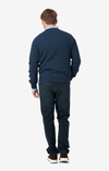 COTTON CASHMERE CABLE CREW NECK SWEATER