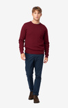 COTTON CASHMERE CABLE CREW NECK SWEATER