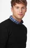 COTTON CASHMERE CREW NECK SWEATER