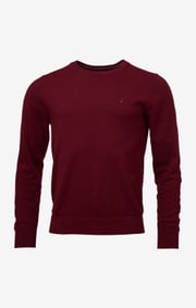 COTTON CASHMERE CREW NECK SWEATER