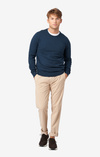 COTTON CASHMERE CREW NECK SWEATER