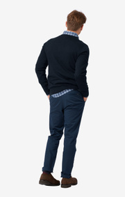 COTTON CASHMERE CREW NECK SWEATER