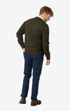 COTTON CASHMERE CREW NECK SWEATER