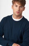 COTTON CASHMERE CREW NECK SWEATER