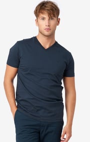 Boomerang - JARL V-NECK T-SHIRT - Midnight blue