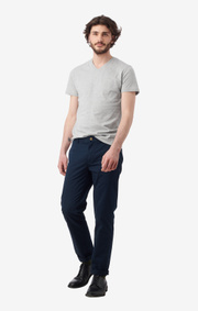Boomerang - Jarl v-neck t-shirt - Lt grey melange