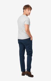 Boomerang - JARL V-NECK T-SHIRT - Lt grey melange