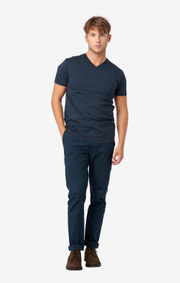 Boomerang - JARL V-NECK T-SHIRT - Midnight blue