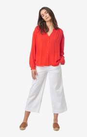 Boomerang - Flora blouse - Tomato red