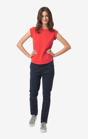 Boomerang - FREJUS SOLID PIQUÉ TOP - Tomato red