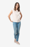 Frejus striped piqué top