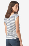 FREJUS STRIPED PIQUÉ TOP