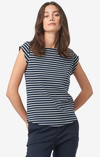 FREJUS STRIPED PIQUÉ TOP