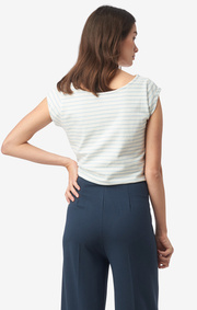 FREJUS STRIPED PIQUÉ TOP