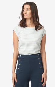 FREJUS STRIPED PIQUÉ TOP