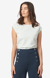 FREJUS STRIPED PIQUÉ TOP