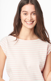 Frejus striped piqué top