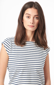 FREJUS STRIPED PIQUÉ TOP