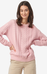 Boomerang - PY CABLE SWEATER - Middway pink