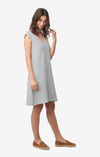 Bella pique dress stipe