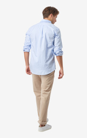 NILS ORGANIC COTTON SOLID OXFORD T.A. FIT B. SHIRT