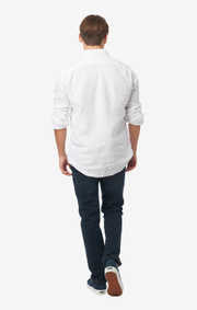 Linus linen t.a. fit cut away shirt