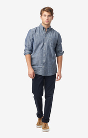 Anders chambray t.a. fit b.d. shirt