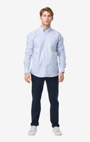 Nils org. cotton stripe oxford t.a. fit b.d. shirt
