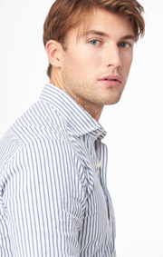 Arvid stripe poplin slim fit c.a hidden b.d. shirt