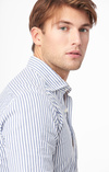 Arvid stripe poplin slim fit c.a hidden b.d. shirt