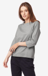 Farida melange interlock top