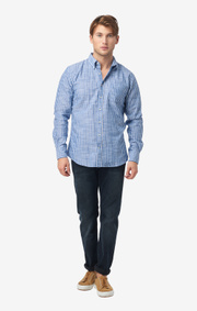 Edvin striped t.a. fit b.d. shirt