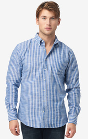 Edvin striped t.a. fit b.d. shirt