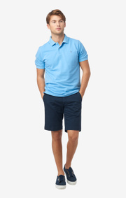 Boomerang - JOE ORGANIC COTTON POLO PIQUÉ - Shower blue
