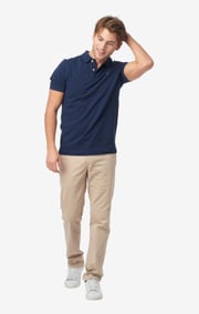 Boomerang - JOE ORGANIC COTTON POLO PIQUÉ - New blue