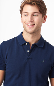 Boomerang - JOE ORGANIC COTTON POLO PIQUÉ - New blue