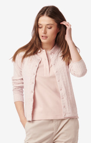 Boomerang - MEJRAM CABLE CARDIGAN - Chalk pink