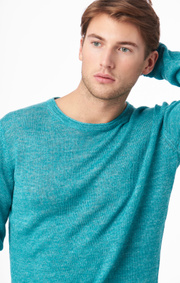 AXEL LINEN O-NECK SWEATER