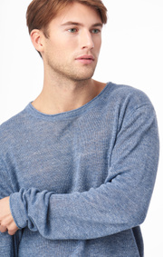 AXEL LINEN O-NECK SWEATER