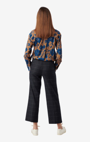 Boomerang - MEGHAN CHECKED TROUSER - Night sky